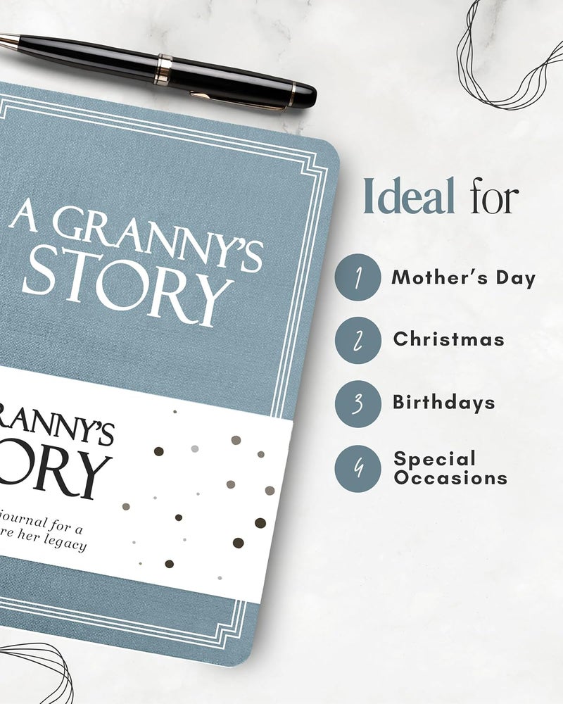 Coco & Lan Granny's Life Story Journal (Hardcover): A Meaningful Keepsake for Granny to Share Her Journey & Memories, Book Includes 250+ Prompt Questions, Sentimental Gift for Mother's Day, Birthday, Christmas - Image 5